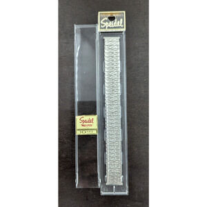 Speidel Silver Twist O Flex Stainless Steel Mens Watch Band